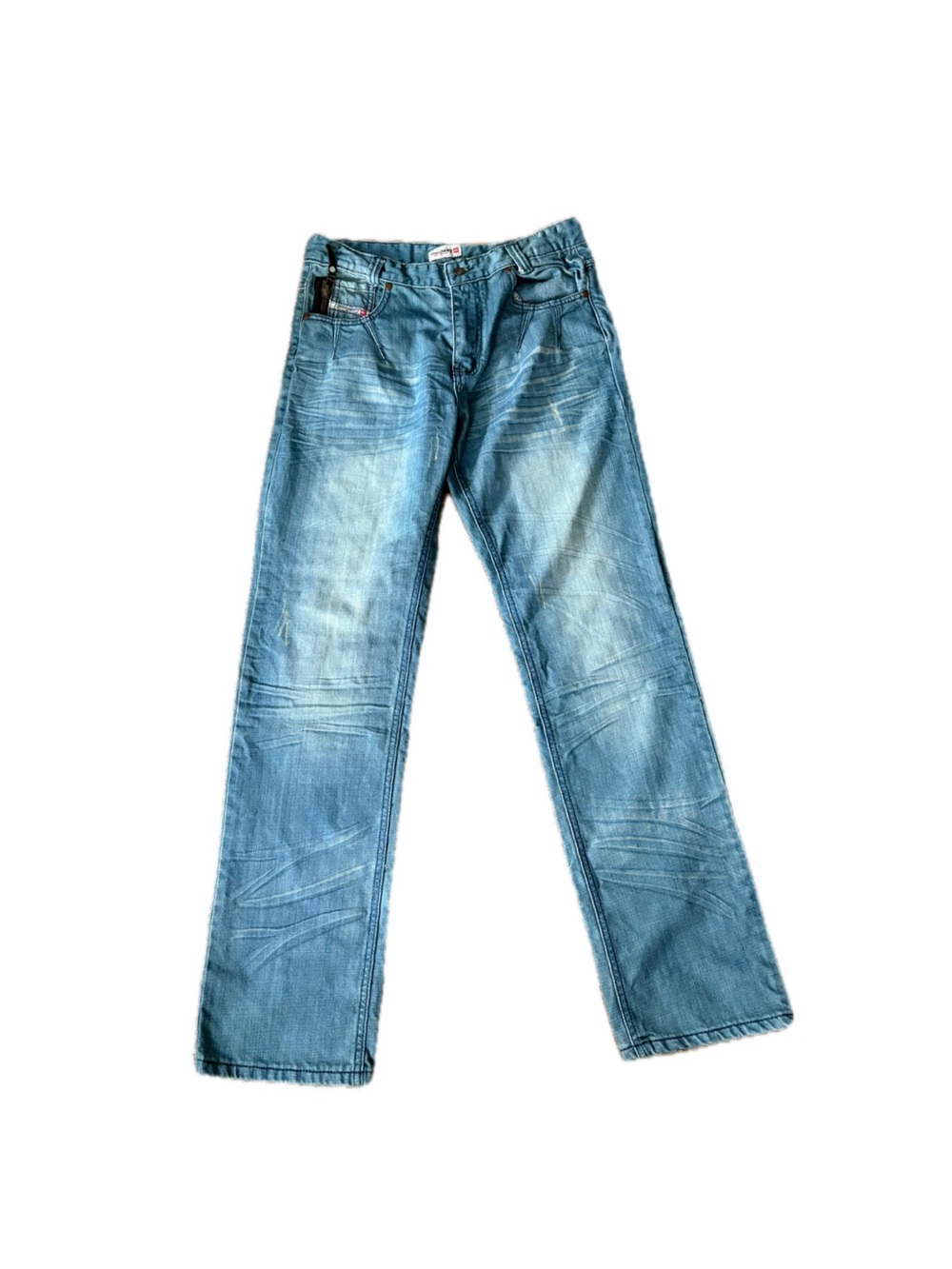 Men's Light Blue Bootcut Jeans - Classic Casual Style - Picture 1 of 10